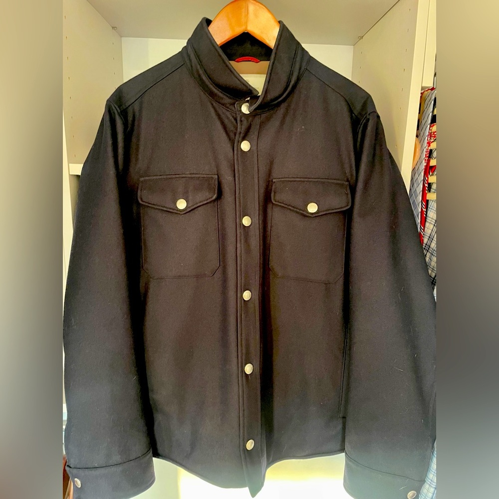 Brunello Cucinelli flannel shirt-style outerwear jacket with Thermore padding